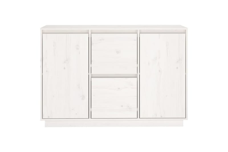 beBasic Skåp vit 111x34x75 cm massiv furu - Förvaring - Förvaringsmöbler - Skänkar & sideboards