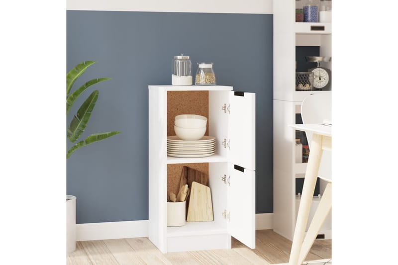 beBasic Skåp vit 30x30x70 cm konstruerat trä - Förvaring - Förvaringsmöbler - Skänkar & sideboards