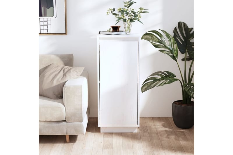 beBasic Skåp vit 31,5x34x75 cm massiv furu - Förvaring - Förvaringsmöbler - Skänkar & sideboards