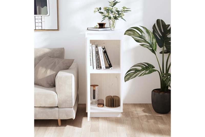 beBasic Skåp vit 31,5x34x75 cm massiv furu - Förvaring - Förvaringsmöbler - Skänkar & sideboards