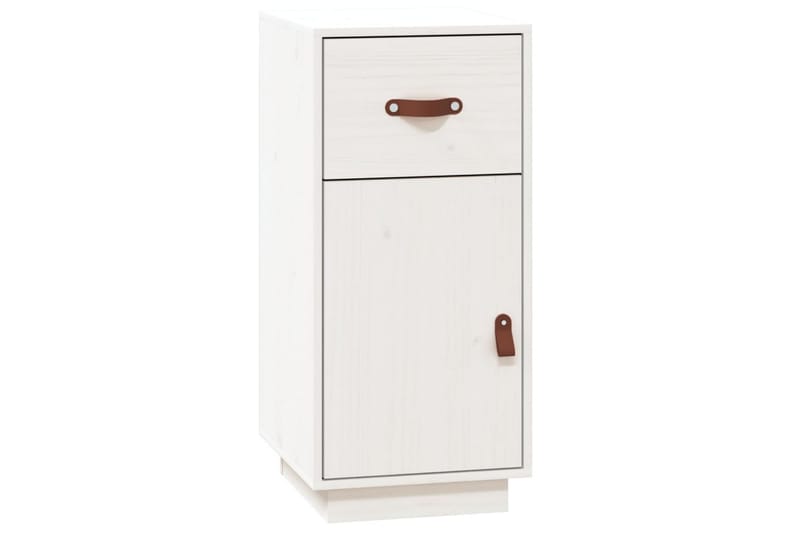 beBasic Skåp vit 34x40x75 cm massiv furu - Förvaring - Förvaringsmöbler - Skänkar & sideboards