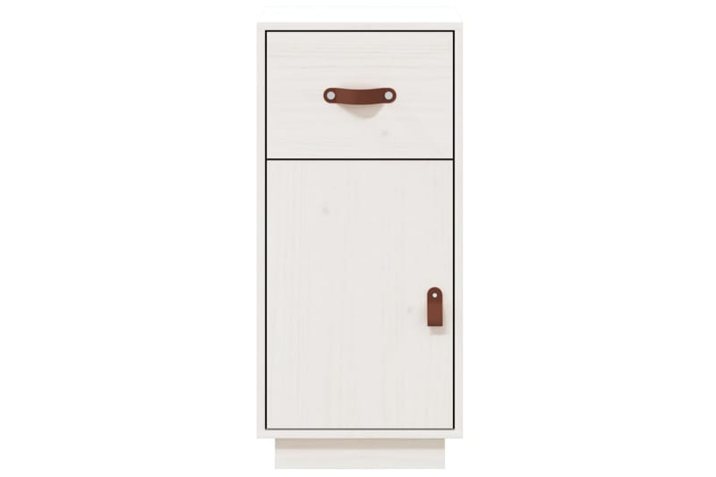 beBasic Skåp vit 34x40x75 cm massiv furu - Förvaring - Förvaringsmöbler - Skänkar & sideboards