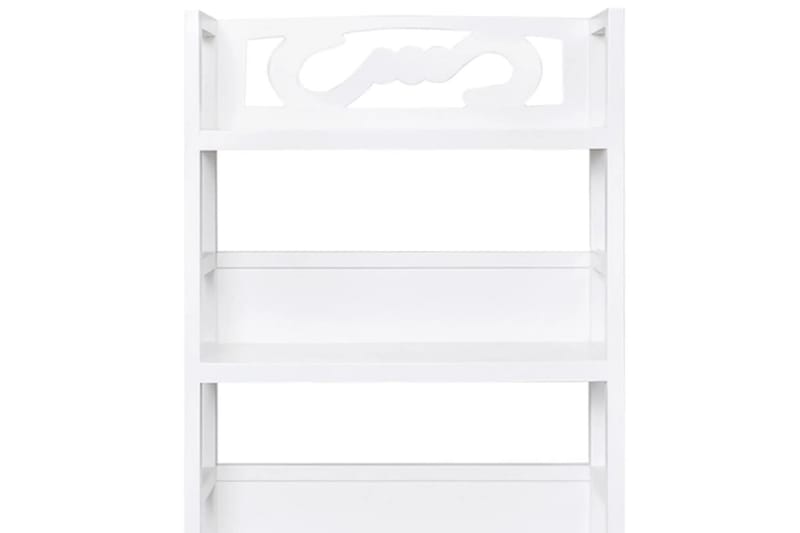 beBasic Skåp vit 46x24x140 cm massivt kejsarträ - Förvaring - Förvaringsmöbler - Skänkar & sideboards