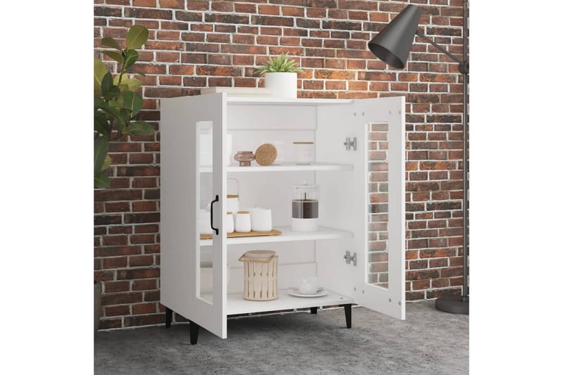 beBasic Skåp vit 69,5x34x90 cm konstruerat trä - Förvaring - Förvaringsmöbler - Skänkar & sideboards