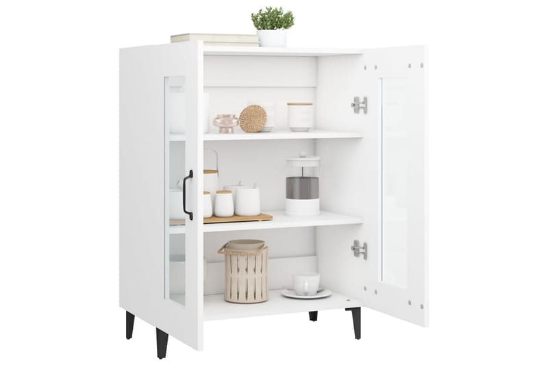 beBasic Skåp vit 69,5x34x90 cm konstruerat trä - Förvaring - Förvaringsmöbler - Skänkar & sideboards