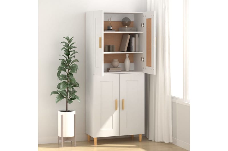 beBasic Skåp vit 69,5x34x90 cm konstruerat trä - Förvaring - Förvaringsmöbler - Skänkar & sideboards