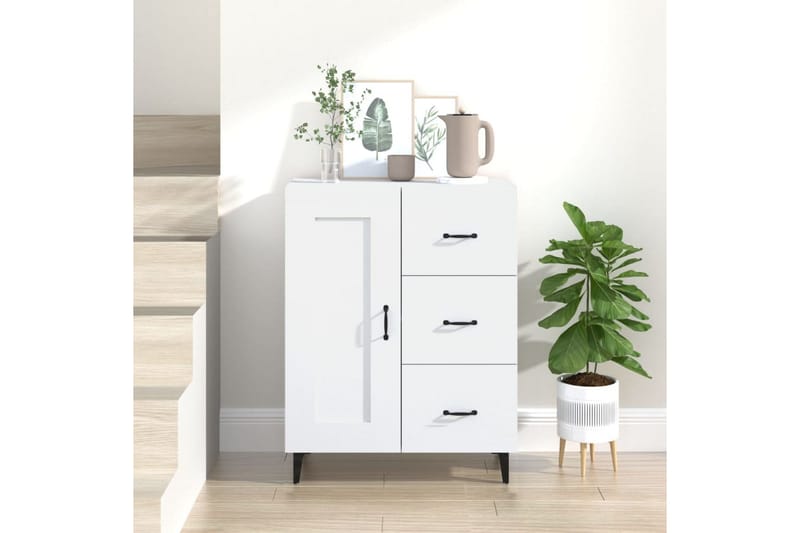 beBasic Skåp vit 69,5x34x90 cm konstruerat trä - Förvaring - Förvaringsmöbler - Skänkar & sideboards