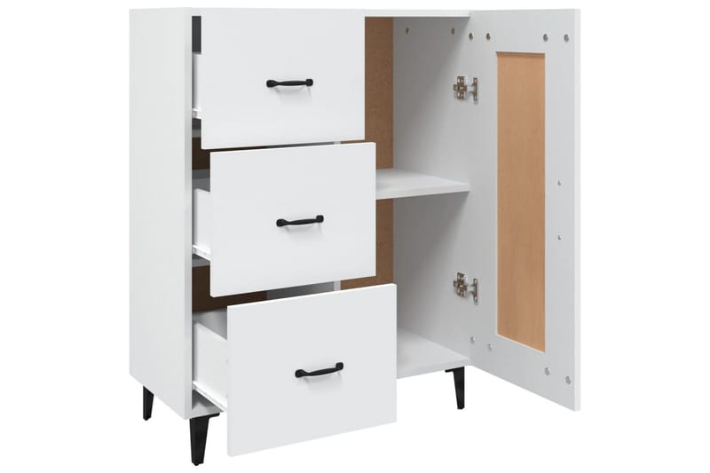 beBasic Skåp vit 69,5x34x90 cm konstruerat trä - Förvaring - Förvaringsmöbler - Skänkar & sideboards