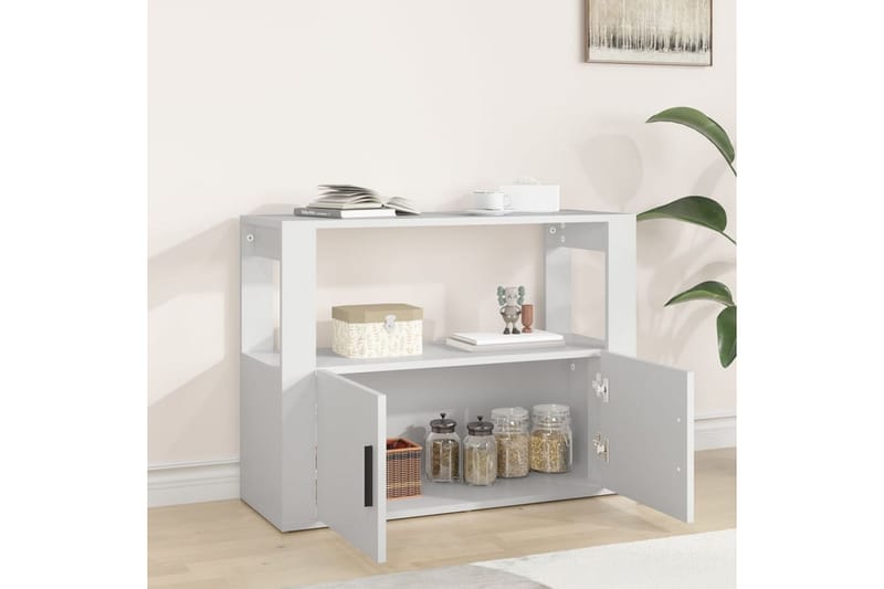 beBasic Skåp vit 80x30x60 cm konstruerat trä - Förvaring - Förvaringsmöbler - Skänkar & sideboards