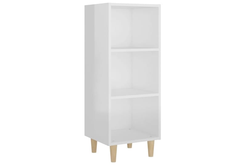 beBasic Skåp vit högglans 34,5x32,5x90 cm konstruerat trä - Förvaring - Förvaringsmöbler - Skänkar & sideboards