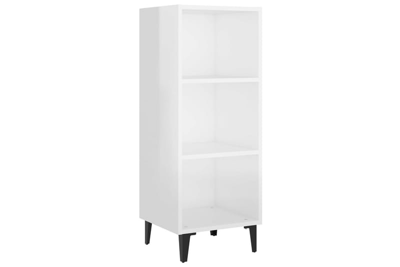 beBasic Skåp vit högglans 34,5x32,5x90 cm konstruerat trä - Förvaring - Förvaringsmöbler - Skänkar & sideboards