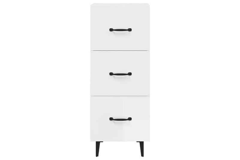 beBasic Skåp vit högglans 34,5x34x90 cm konstruerat trä - Förvaring - Förvaringsmöbler - Skänkar & sideboards