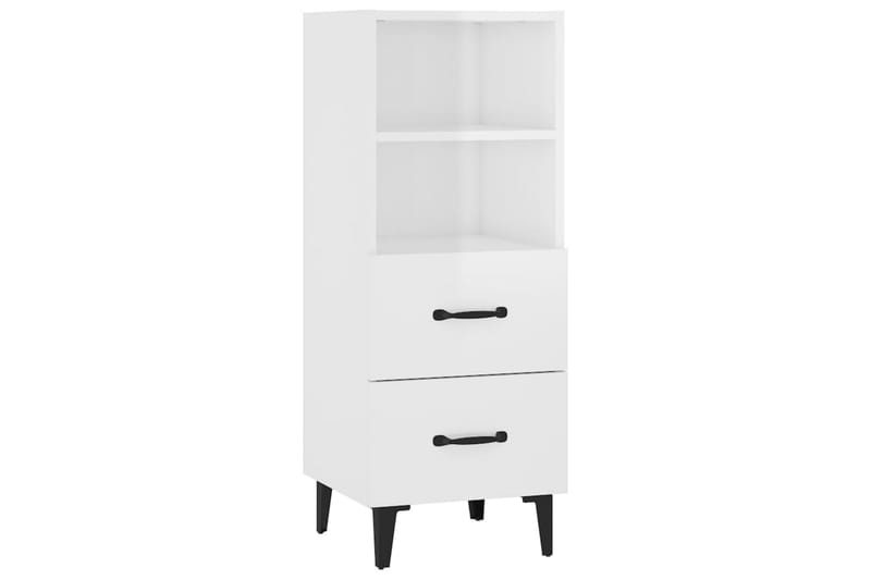 beBasic Skåp vit högglans 34,5x34x90 cm konstruerat trä - Förvaring - Förvaringsmöbler - Skänkar & sideboards