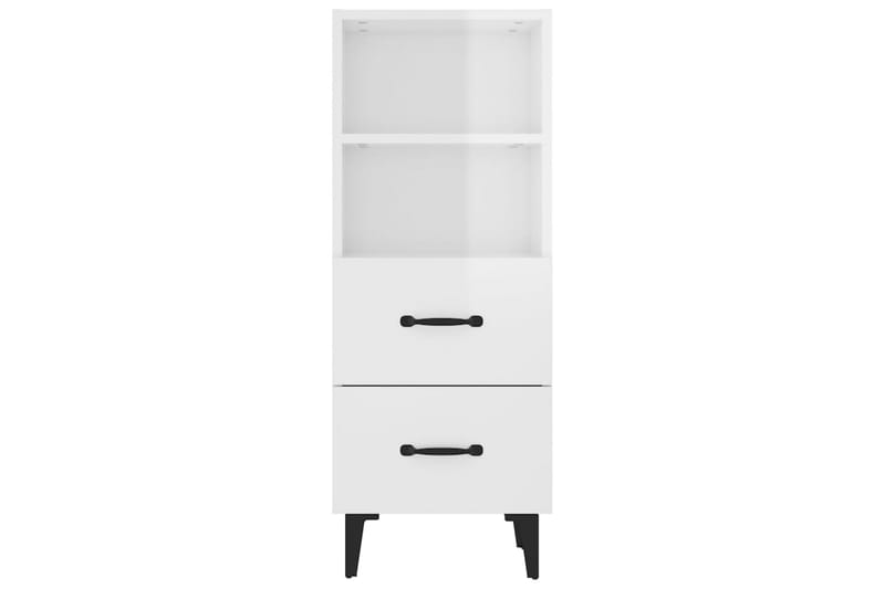 beBasic Skåp vit högglans 34,5x34x90 cm konstruerat trä - Förvaring - Förvaringsmöbler - Skänkar & sideboards