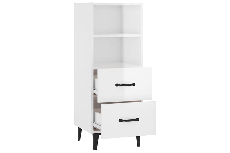 beBasic Skåp vit högglans 34,5x34x90 cm konstruerat trä - Förvaring - Förvaringsmöbler - Skänkar & sideboards