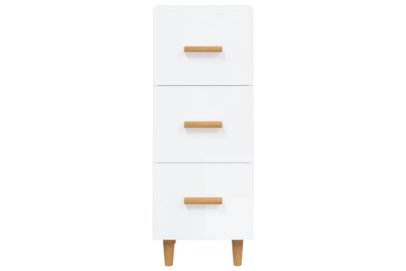 beBasic Skåp vit högglans 34,5x34x90 cm konstruerat trä - Förvaring - Förvaringsmöbler - Skänkar & sideboards