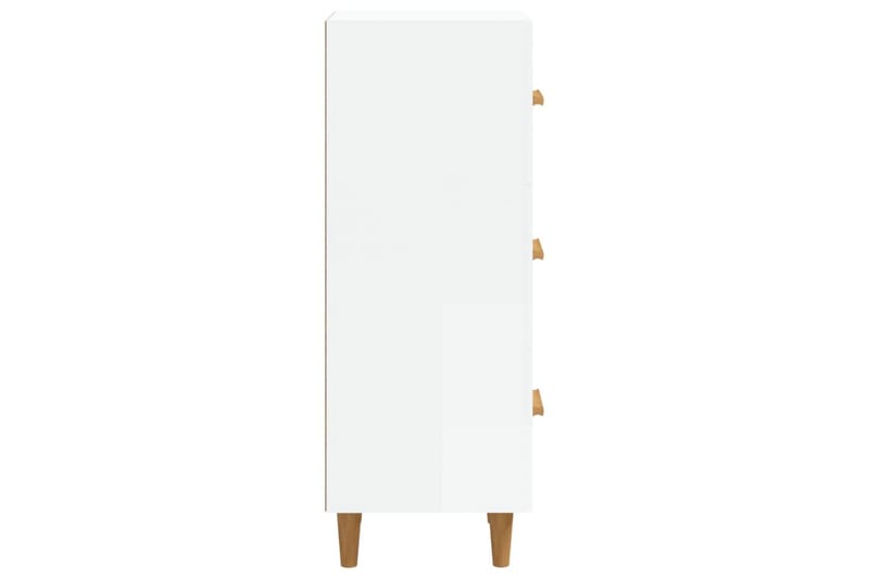 beBasic Skåp vit högglans 34,5x34x90 cm konstruerat trä - Förvaring - Förvaringsmöbler - Skänkar & sideboards