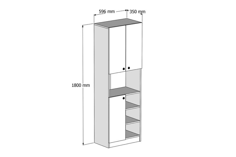 BLANE Highboard 35x60 cm Vit - Förvaring - Förvaringsmöbler - Byrå