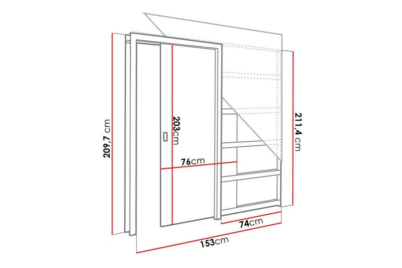 Clonmore Highboard Brun - Förvaring - Förvaringsmöbler - Byrå