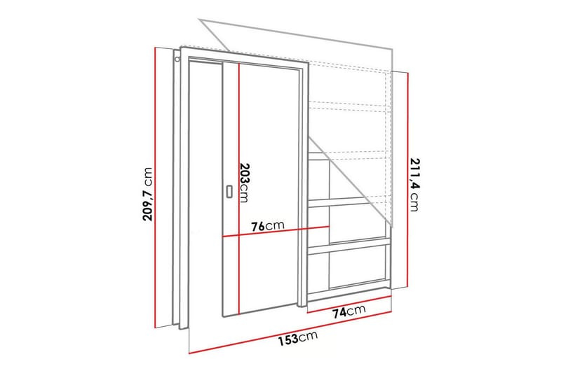 Clonmore Highboard Mörkbrun - Förvaring - Förvaringsmöbler - Byrå