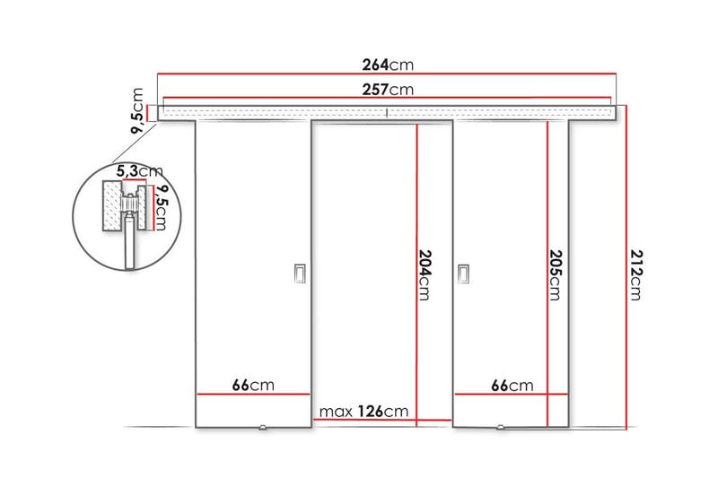 Clonmore Highboard Svart - Förvaring - Förvaringsmöbler - Byrå