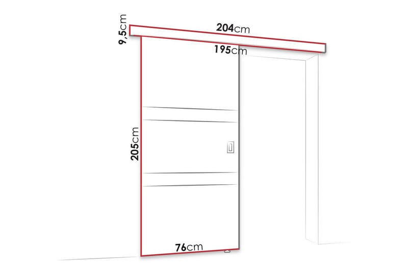 Clonmore Highboard Svart - Förvaring - Förvaringsmöbler - Byrå