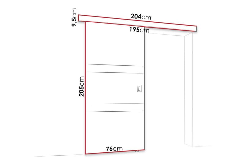 Clonmore Highboard Svart - Förvaring - Förvaringsmöbler - Byrå