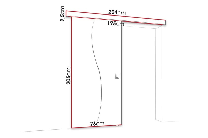 Clonmore Highboard Vit - Förvaring - Förvaringsmöbler - Byrå