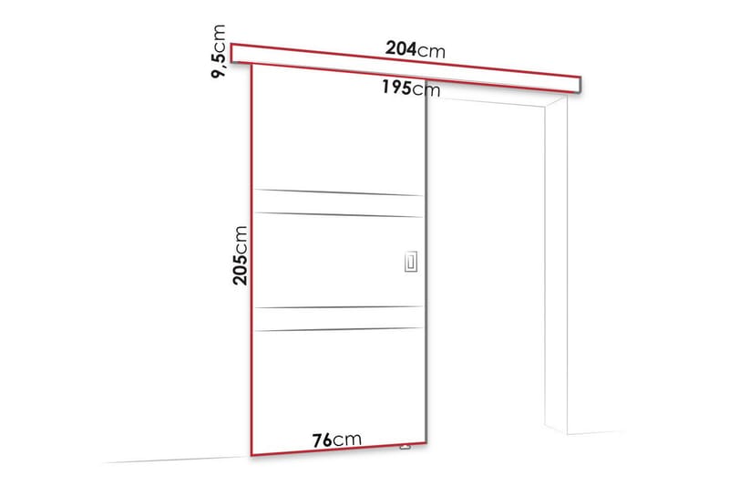 Clonmore Highboard Vit - Förvaring - Förvaringsmöbler - Byrå