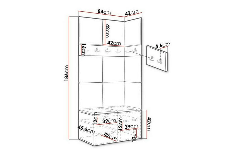 Dunvegan Highboard Brun - Förvaring - Förvaringsmöbler - Byrå