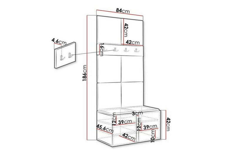 Dunvegan Highboard Brun - Förvaring - Förvaringsmöbler - Byrå