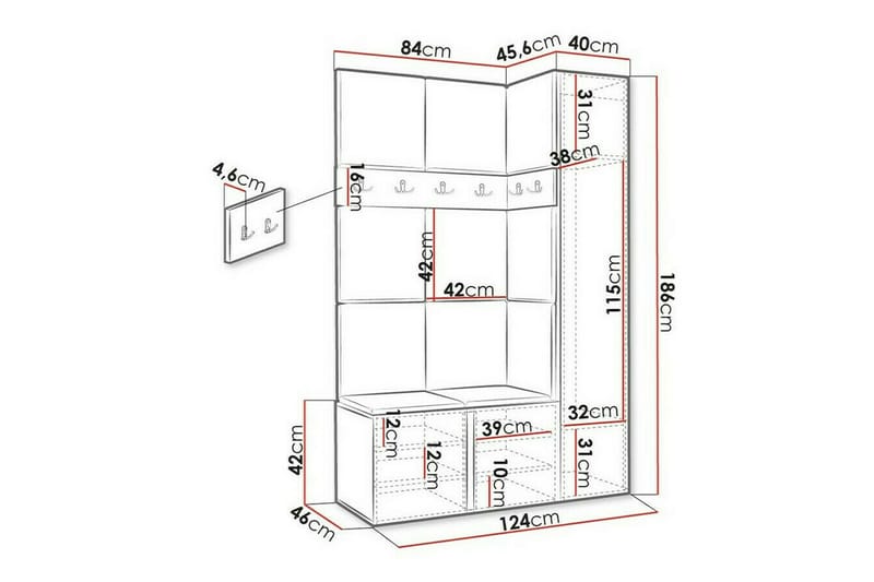 Dunvegan Highboard Brun - Förvaring - Förvaringsmöbler - Byrå