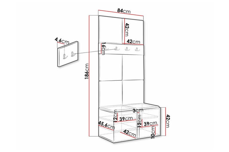 Dunvegan Highboard Brun - Förvaring - Förvaringsmöbler - Byrå