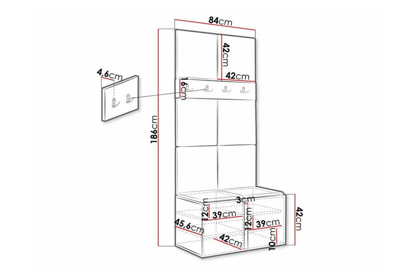 Dunvegan Highboard Brun - Förvaring - Förvaringsmöbler - Byrå