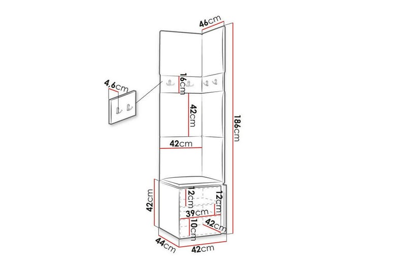 Dunvegan Highboard Svart - Förvaring - Förvaringsmöbler - Byrå