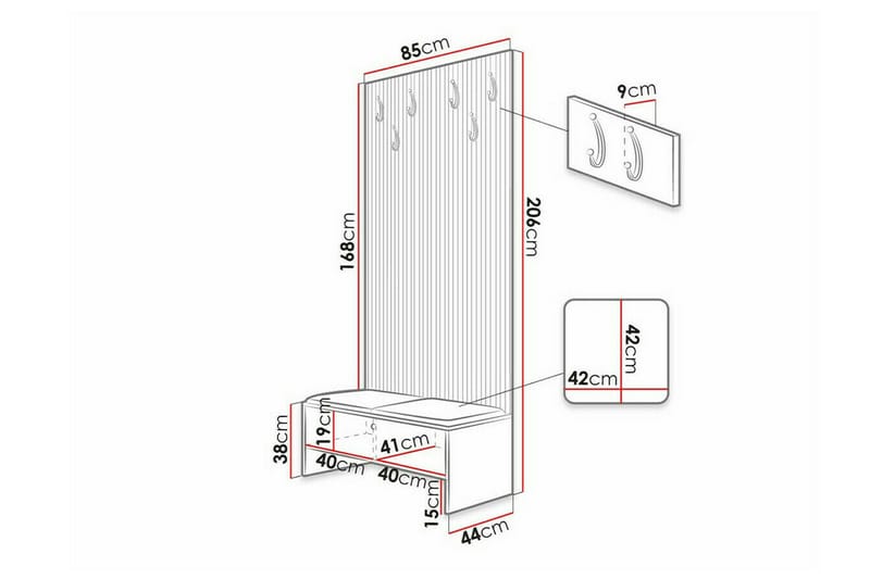 Dunvegan Highboard Svart - Förvaring - Förvaringsmöbler - Byrå