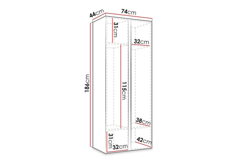 Dunvegan Highboard Svart - Förvaring - Förvaringsmöbler - Byrå