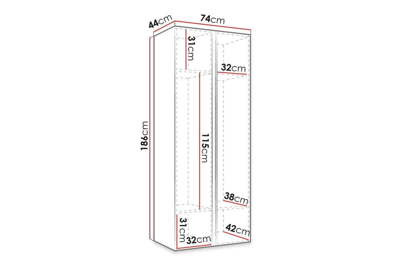 Dunvegan Highboard Svart - Förvaring - Förvaringsmöbler - Byrå