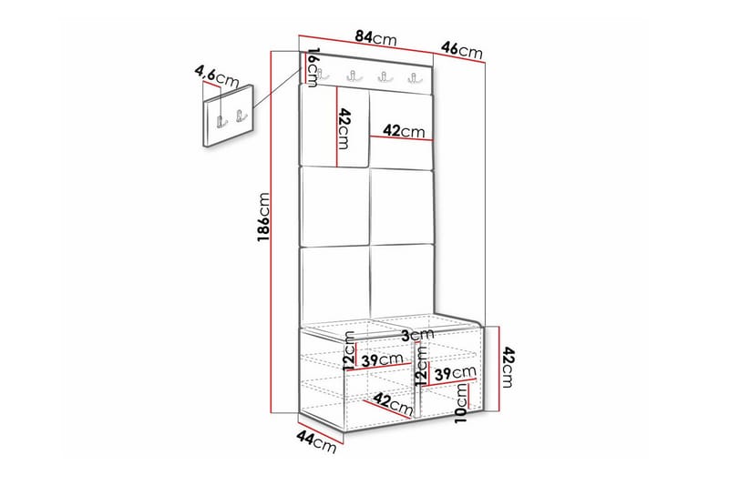 Dunvegan Highboard Svart - Förvaring - Förvaringsmöbler - Byrå