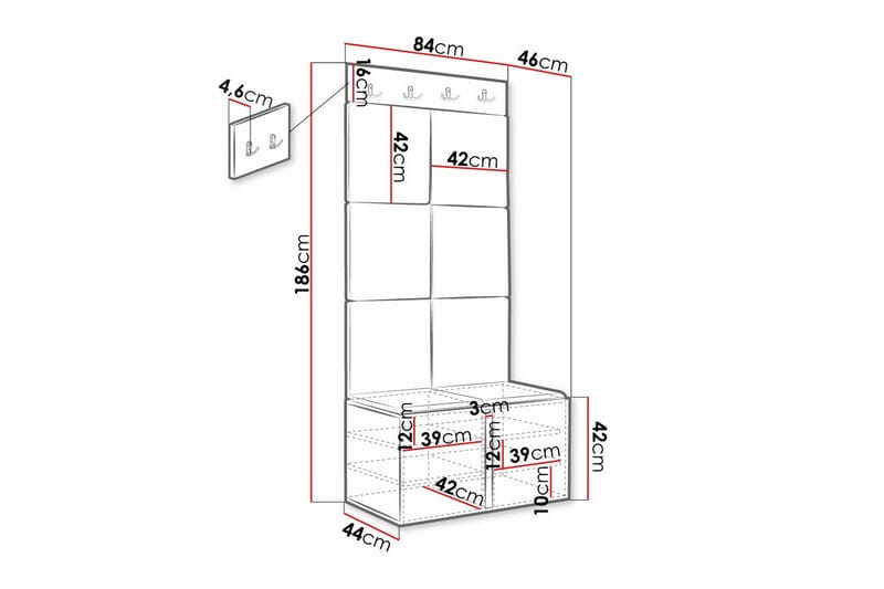 Dunvegan Highboard Svart - Förvaring - Förvaringsmöbler - Byrå