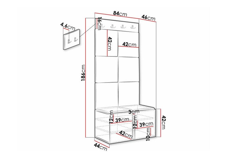 Dunvegan Highboard Svart - Förvaring - Förvaringsmöbler - Byrå