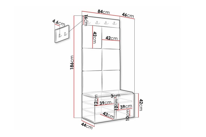 Dunvegan Highboard Svart - Förvaring - Förvaringsmöbler - Byrå