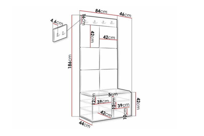 Dunvegan Highboard Svart - Förvaring - Förvaringsmöbler - Byrå