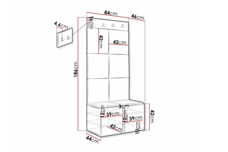 Dunvegan Highboard Svart - Förvaring - Förvaringsmöbler - Byrå