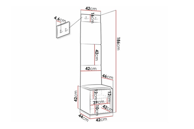 Dunvegan Highboard Svart - Förvaring - Förvaringsmöbler - Byrå