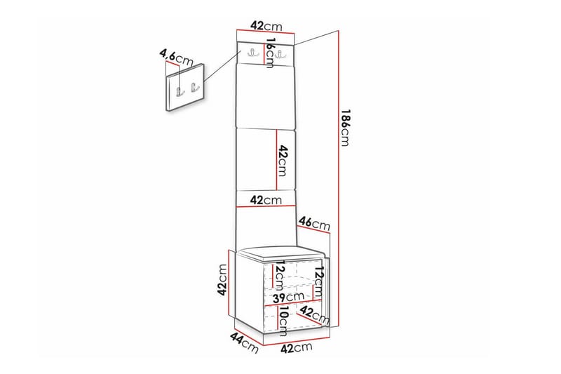 Dunvegan Highboard Svart - Förvaring - Förvaringsmöbler - Byrå