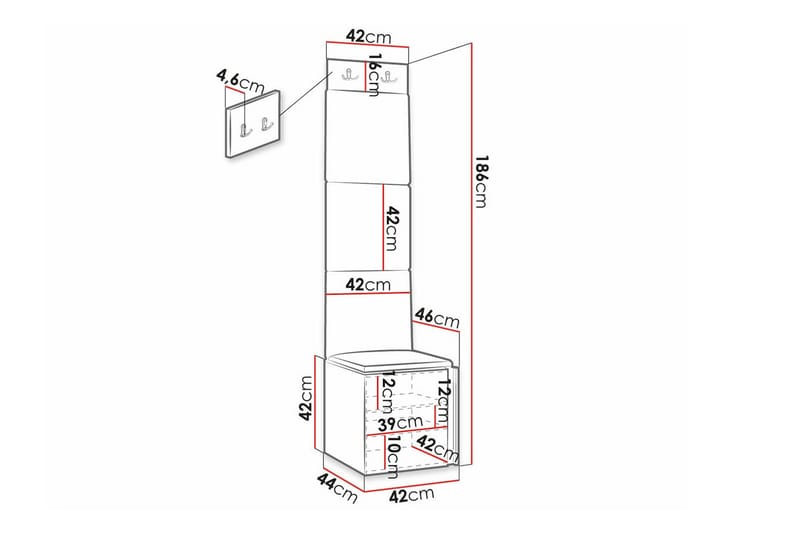 Dunvegan Highboard Svart - Förvaring - Förvaringsmöbler - Byrå