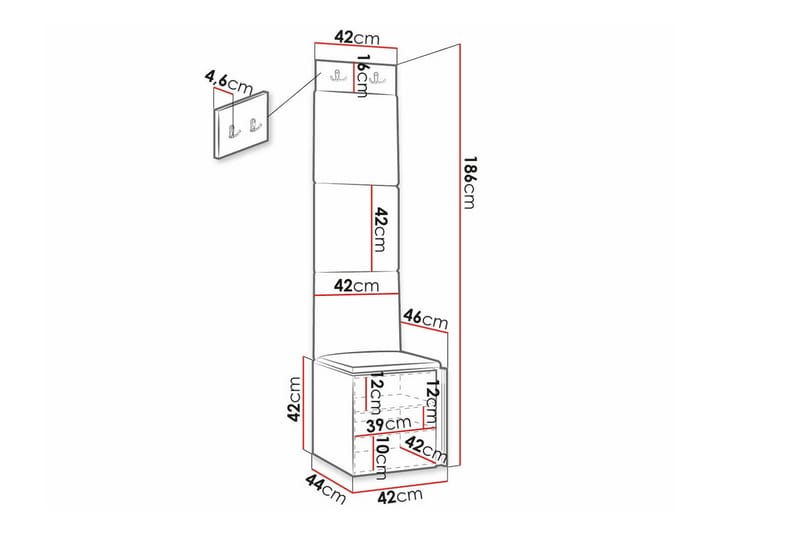 Dunvegan Highboard Svart - Förvaring - Förvaringsmöbler - Byrå