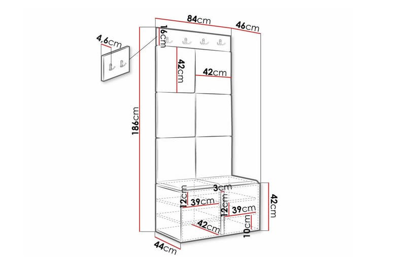 Dunvegan Highboard Svart - Förvaring - Förvaringsmöbler - Byrå