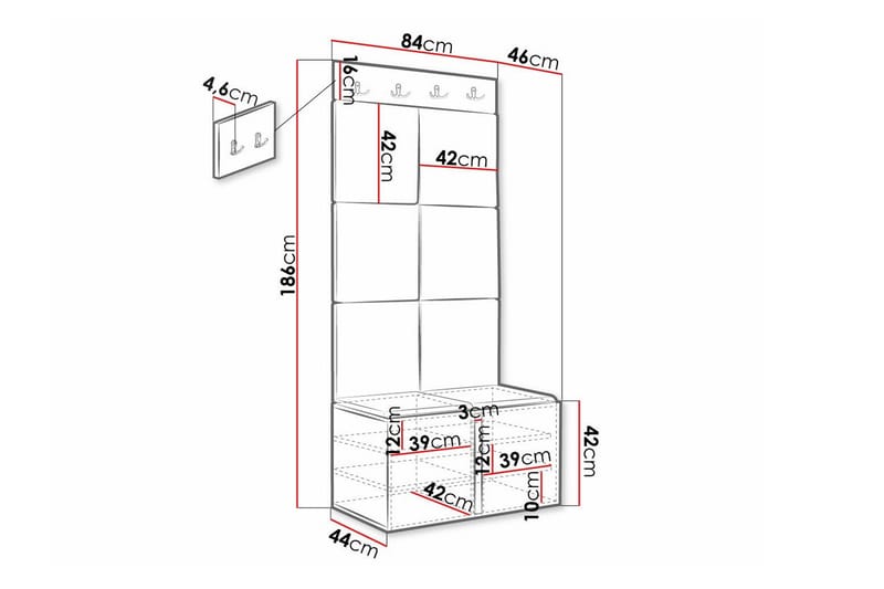 Dunvegan Highboard Svart - Förvaring - Förvaringsmöbler - Byrå